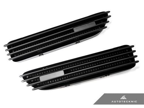 AutoTecknic Replacement Stealth Black Fender Gills - BMW E46 Coupe/Cabrio M3