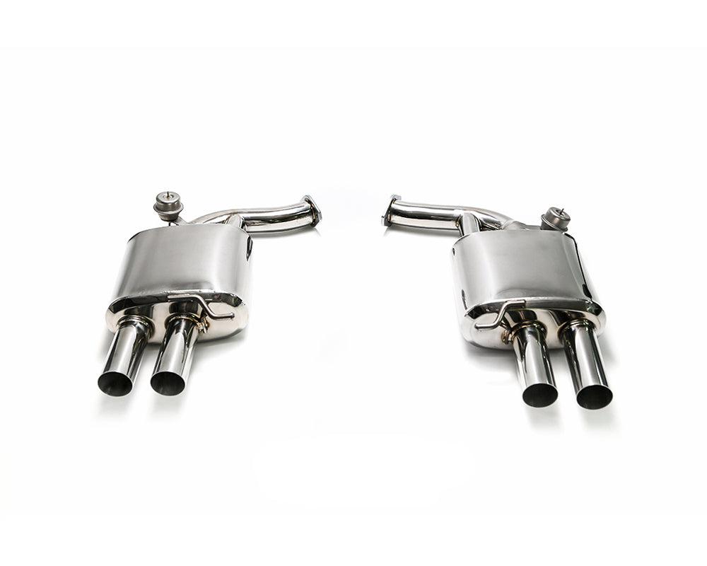 ARMYTRIX Stainless Steel Valvetronic Catback Exhaust System Quad Tips Audi A4 2.0L TFSI B9 4WD 17+ - 0