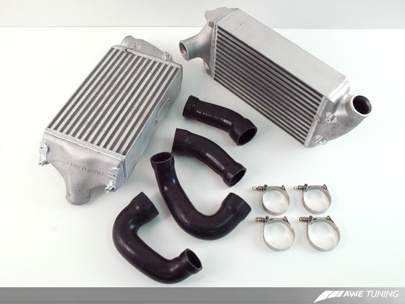 AWE Performance Intercoolers for Porsche 997 Turbo / GT2 - Black Hoses