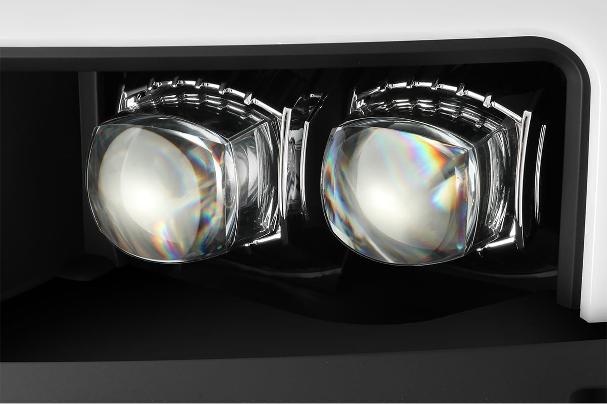 AlphaRex 15-18 Chevy 2500HD NOVA LED Proj Headlights Plank Style Black w/Activ Light/Seq Signal/DRL - 0