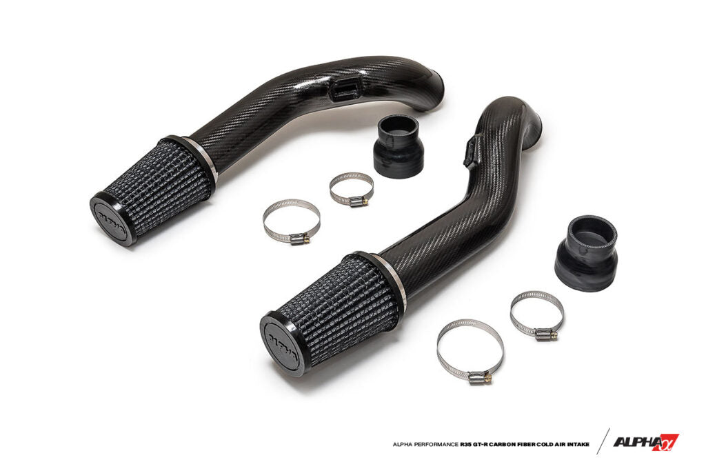 ALPHA GT-R Carbon Fiber Intake Pipes For Stock Manifold Turbos