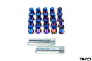BBS M12x1.5 Closed-End Racing Lug Set - Titanium Blue-1
