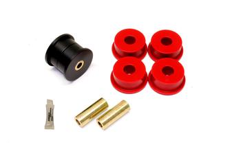 BMR 12-15 5th Gen Camaro Differential Mount Bushing Kit (Poly/Delrin Combo) - Black/Red