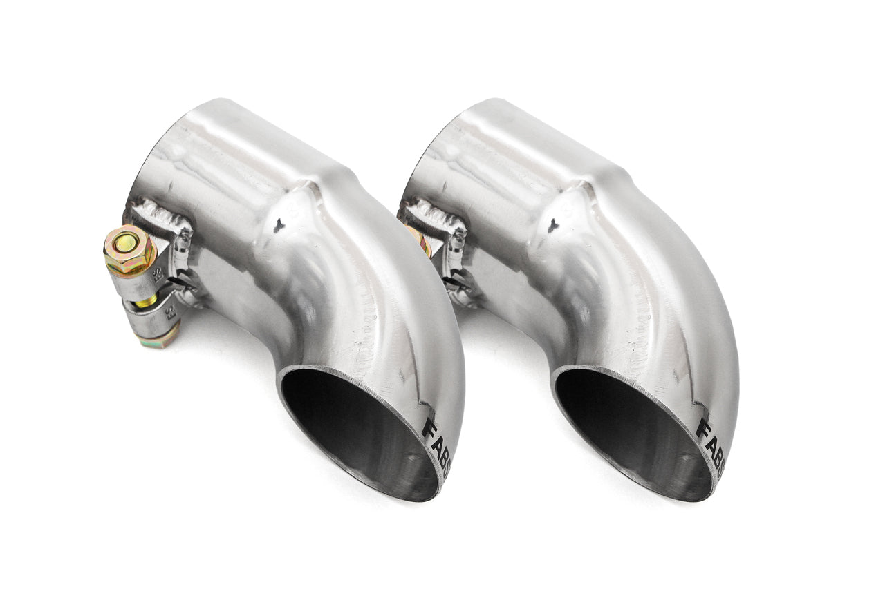 Fabspeed Porsche Competition Slip-On Turndown Tips (2.375" / 60.3 mm ID) - Fabspeed Exhausts Only - 0