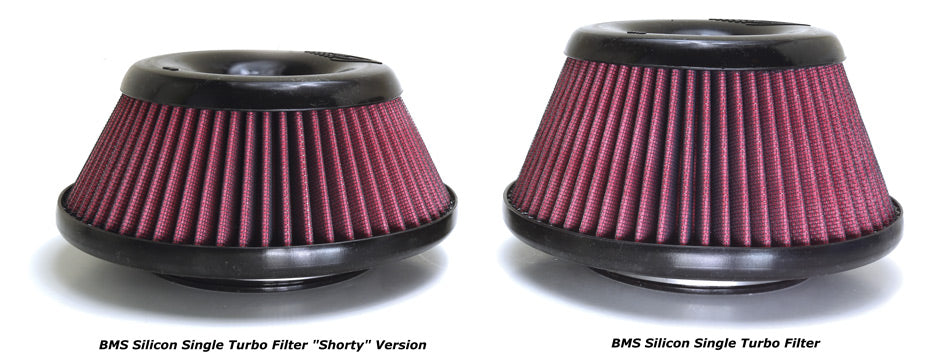 BMS Silicone Single Turbo Filter for 4" Turbo Inlet - 0