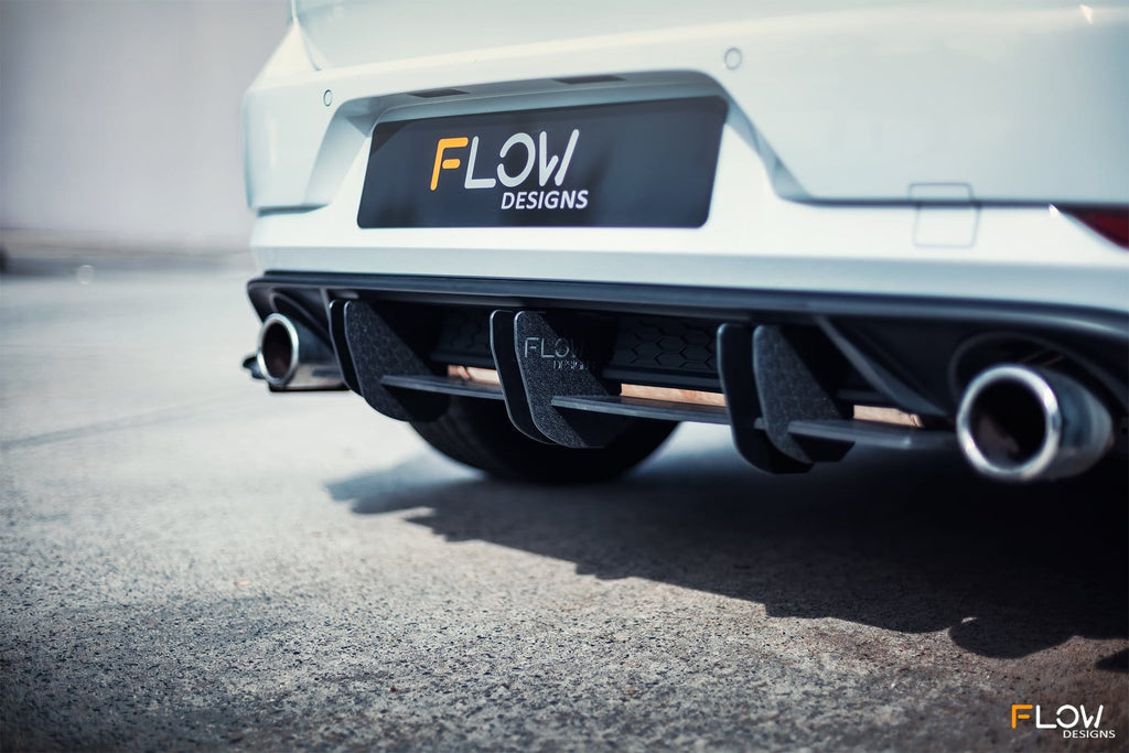 Flow Designs VW MK7.5 Golf GTI Rear Valance & Flow-Lock Diffuser Fins