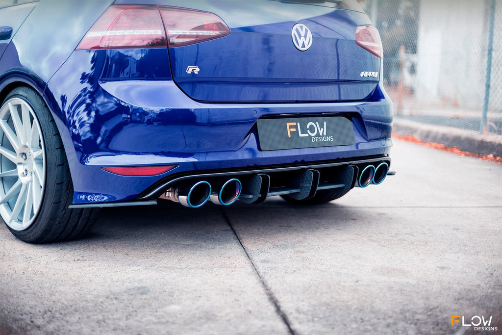 Flow Designs VW MK7 Golf R Rear Valance & Flow-Lock Diffuser Fins - 0