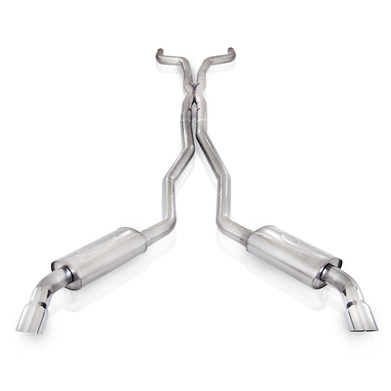 Stainless Works 10-15 Camaro 6.2L 3in Dual Chambered Catback System X-Pipe Factory Connect