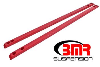 BMR 15-17 S550 Mustang Super Low Profile Chassis Jacking Rails - Red