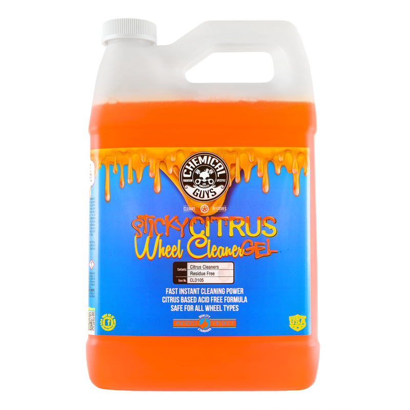 Sticky Citrus Gel Wheel And Rim Cleaner (1 Gallon) (Comes in Case of 4 Units)
