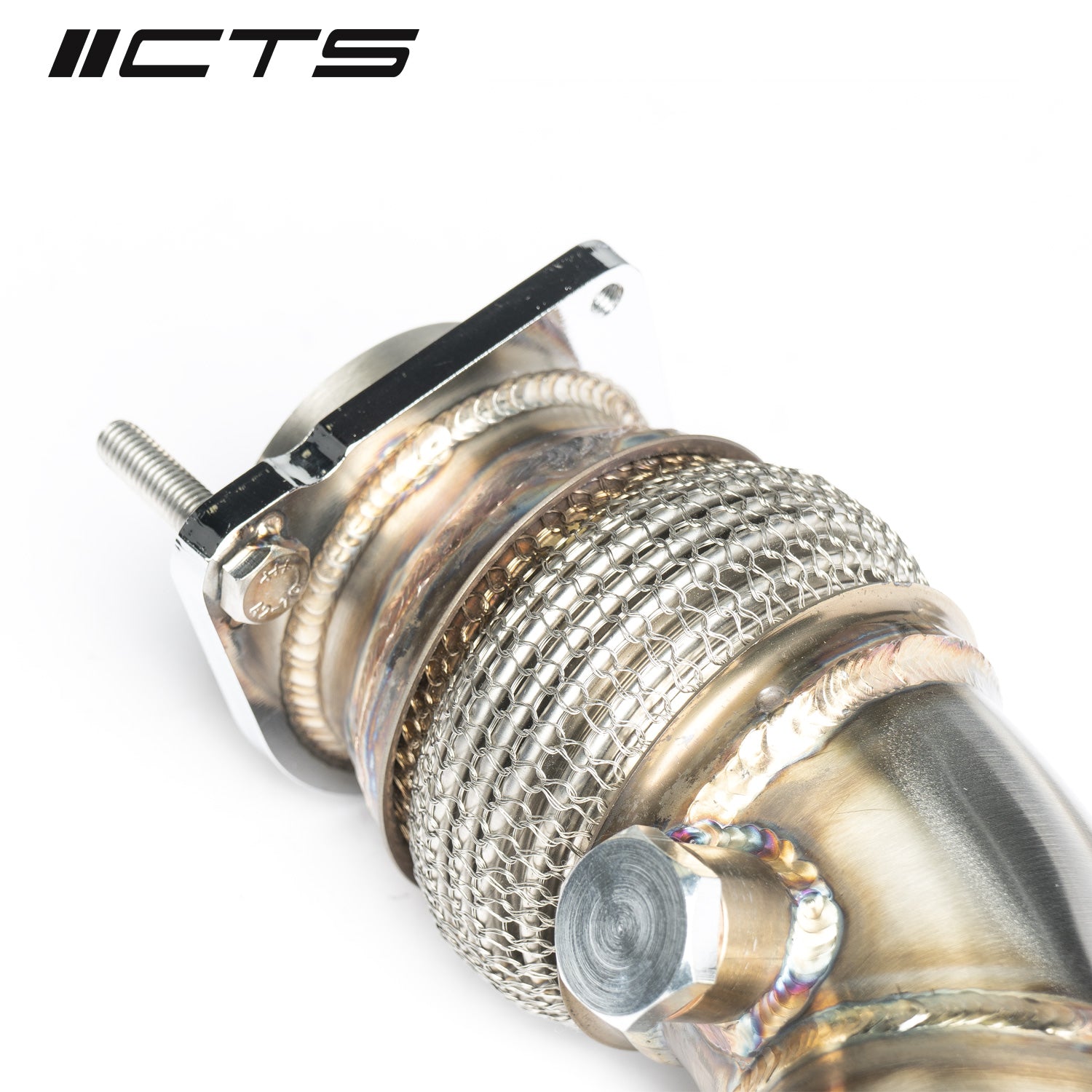 CTS TURBO 3″ STAINLESS STEEL HIGH-FLOW CAT DOWNPIPE BMW S55 F80 F82 F87 M3/M4/M2 COMPETITION - 0