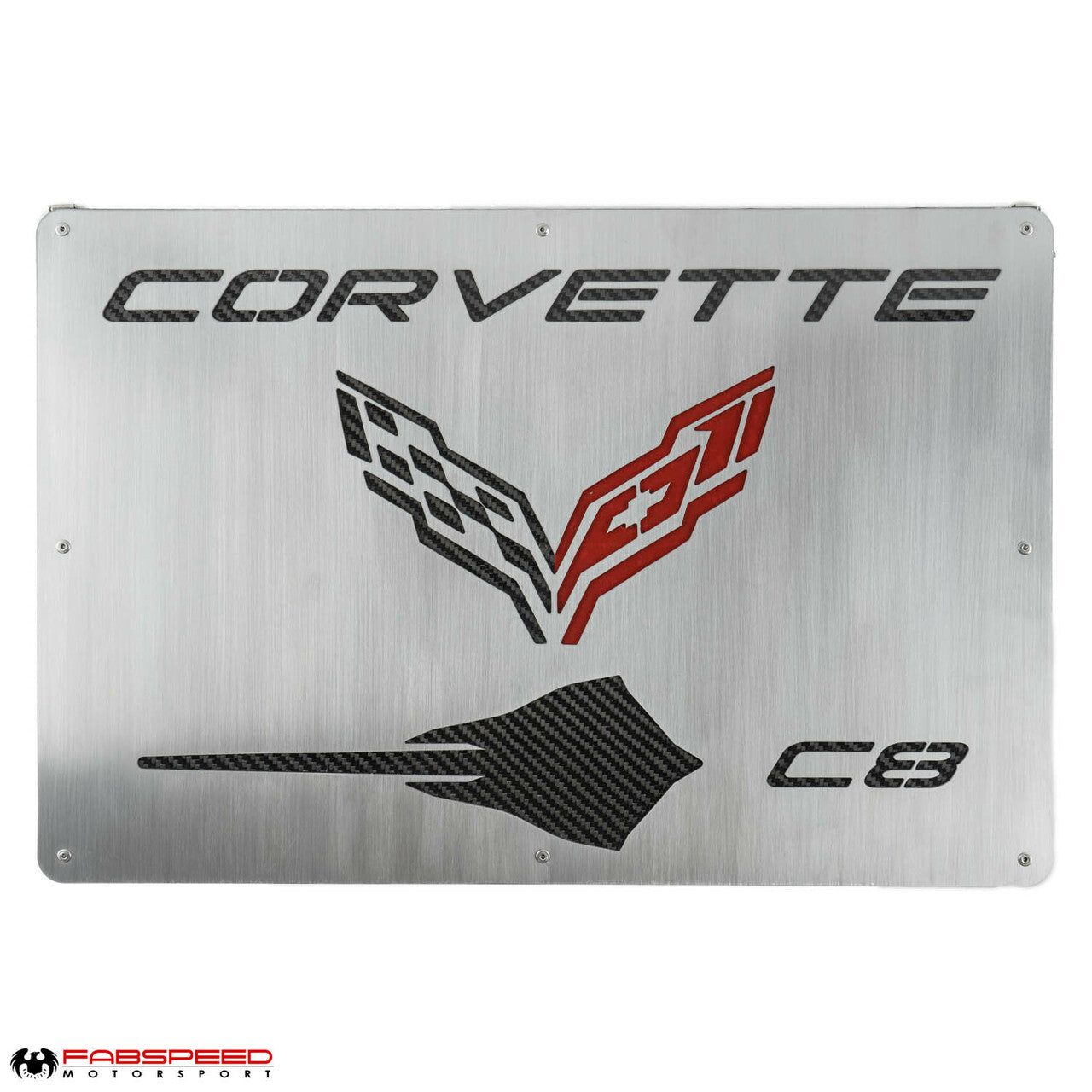 Fabspeed Carbon Fiber Wall Art - Corvette C8 Stingray