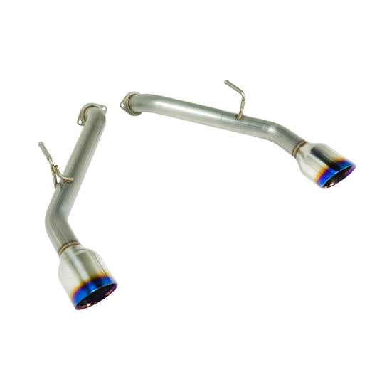 Axleback Exhaust, Infiniti Q50, Burnt Stainless Double Wall Tip