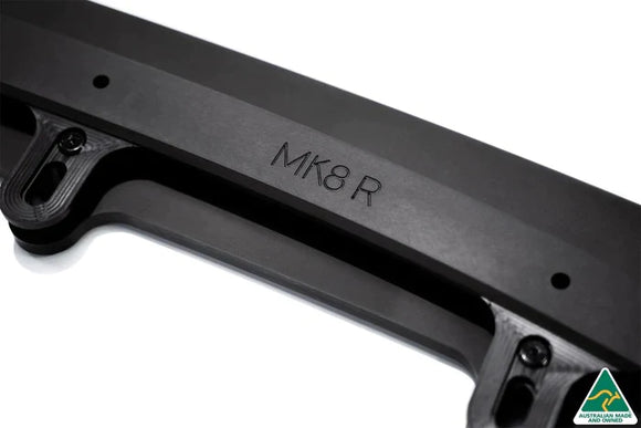 Flow Designs MK8 Golf R Chassis Mounted Front Lip Splitter