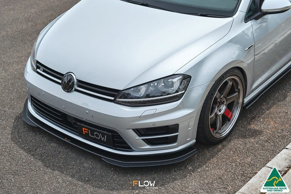 Flow Designs Chassis Mounted Front Lip Splitter V3 (USDM) - VW / MK7 / Golf R