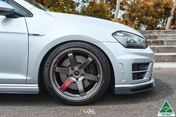 Flow Designs Chassis Mounted Front Lip Splitter V3 (USDM) - VW / MK7 / Golf R