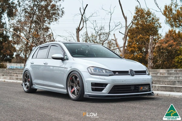 Flow Designs Chassis Mounted Front Lip Splitter V3 (USDM) - VW / MK7 / Golf R