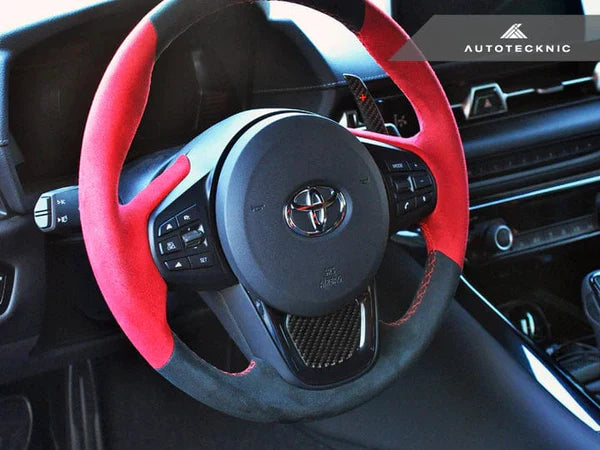 Autotecknic Carbon Fiber Steering Wheel Trim Overlay - Toyota / A90 / Supra - 0