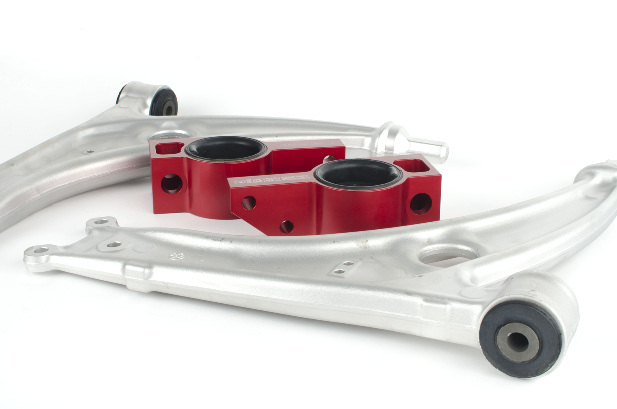 BFI MK5 / MK6 Caster+ Rear Control Arm Brackets, TTRS Bushings and Aluminum Lower Control Arms