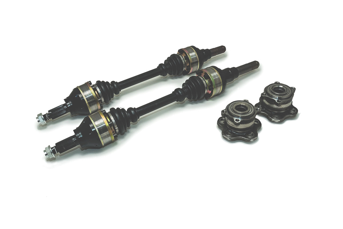 Driveshaft Shop 2008-2014 Nissan R35 GT-R Pro Rear Axle Kit With 2-Piece Outer CV Differential Stubs [NI68 V4]