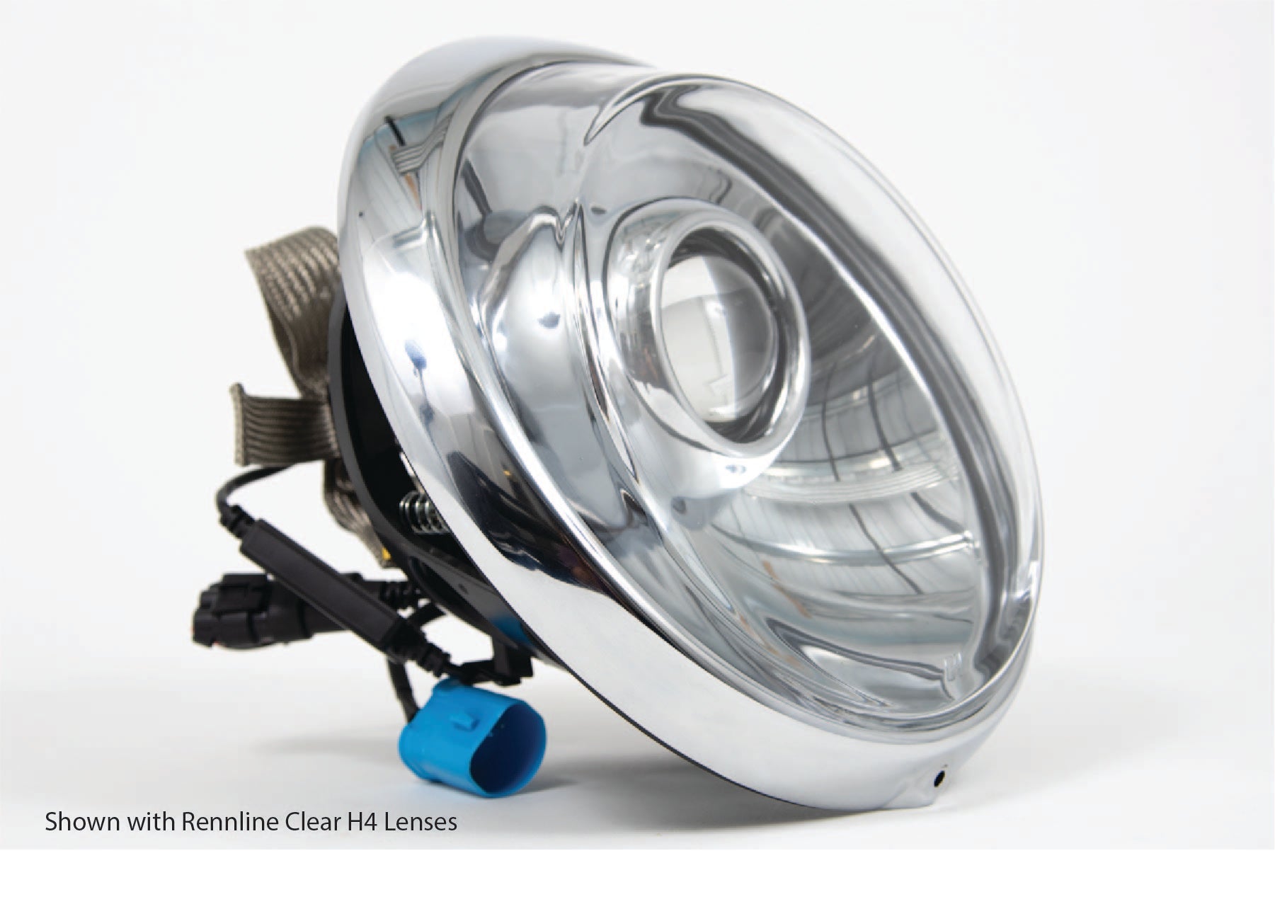 Rennline LED Clear Headlight Conversion - Plug and Play - Rev2 For 911/912/964 65-94 - 0