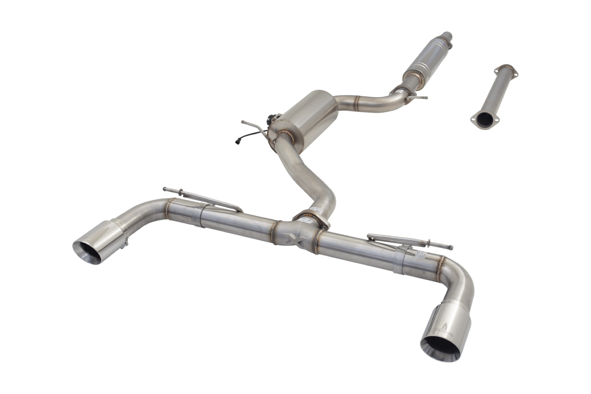 XFORCE 3" 304 Stainless Cat-Back Exhaust System With Varex Muffler MK8 GTI