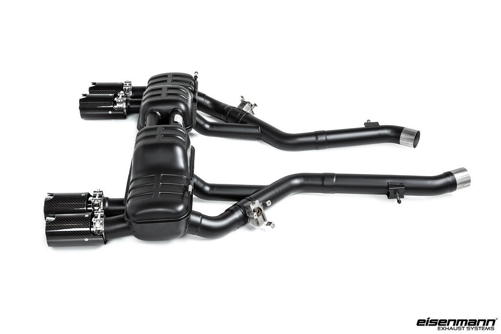 Eisenmann F87 M2 Competition Black Series Performance Exhaust + Carbon Tip Set - Valved - 0
