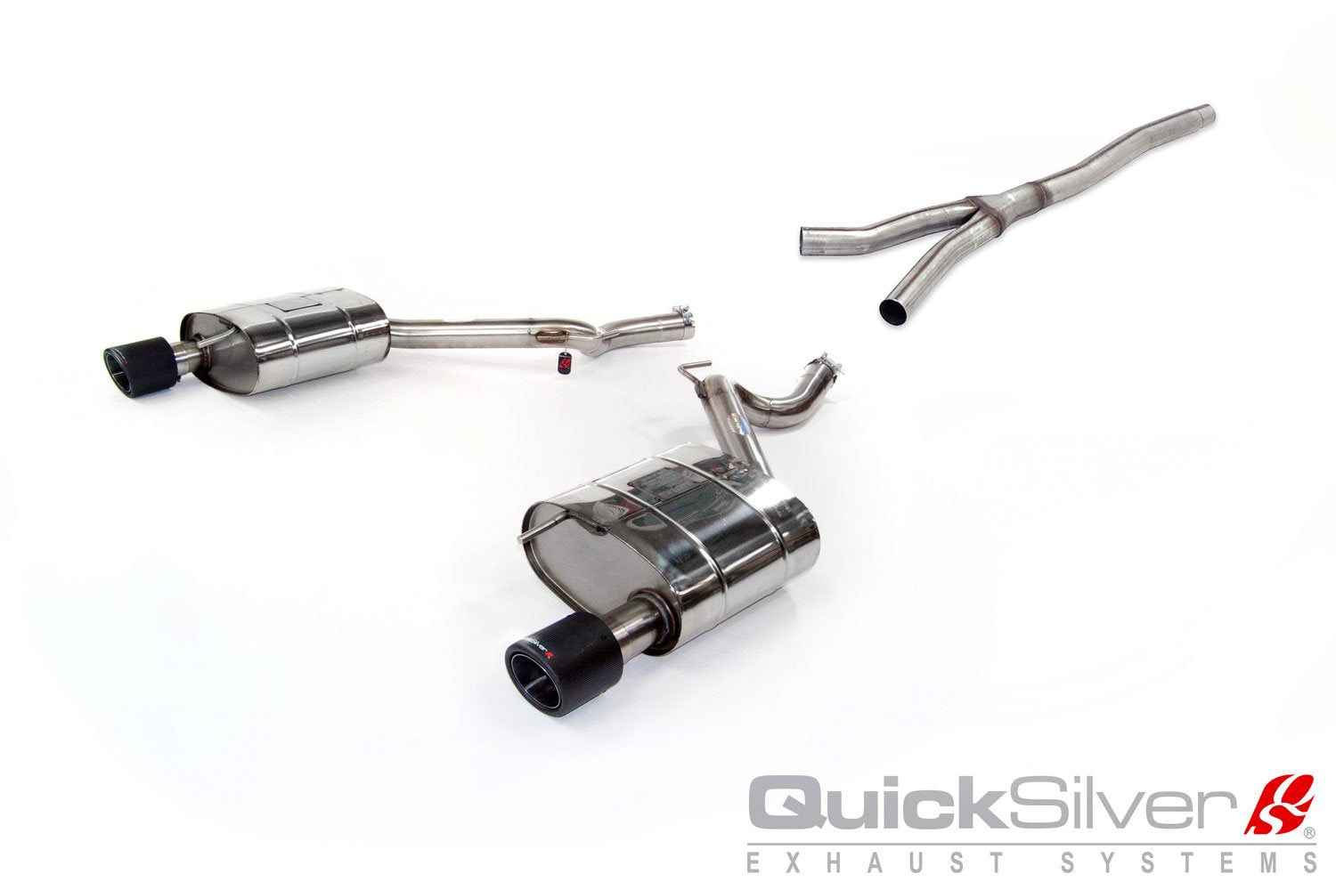 Ford Mustang 2.3 Ecoboost - Sport Exhaust with Y-Pipe and Twin Carbon Tips (2015-18)