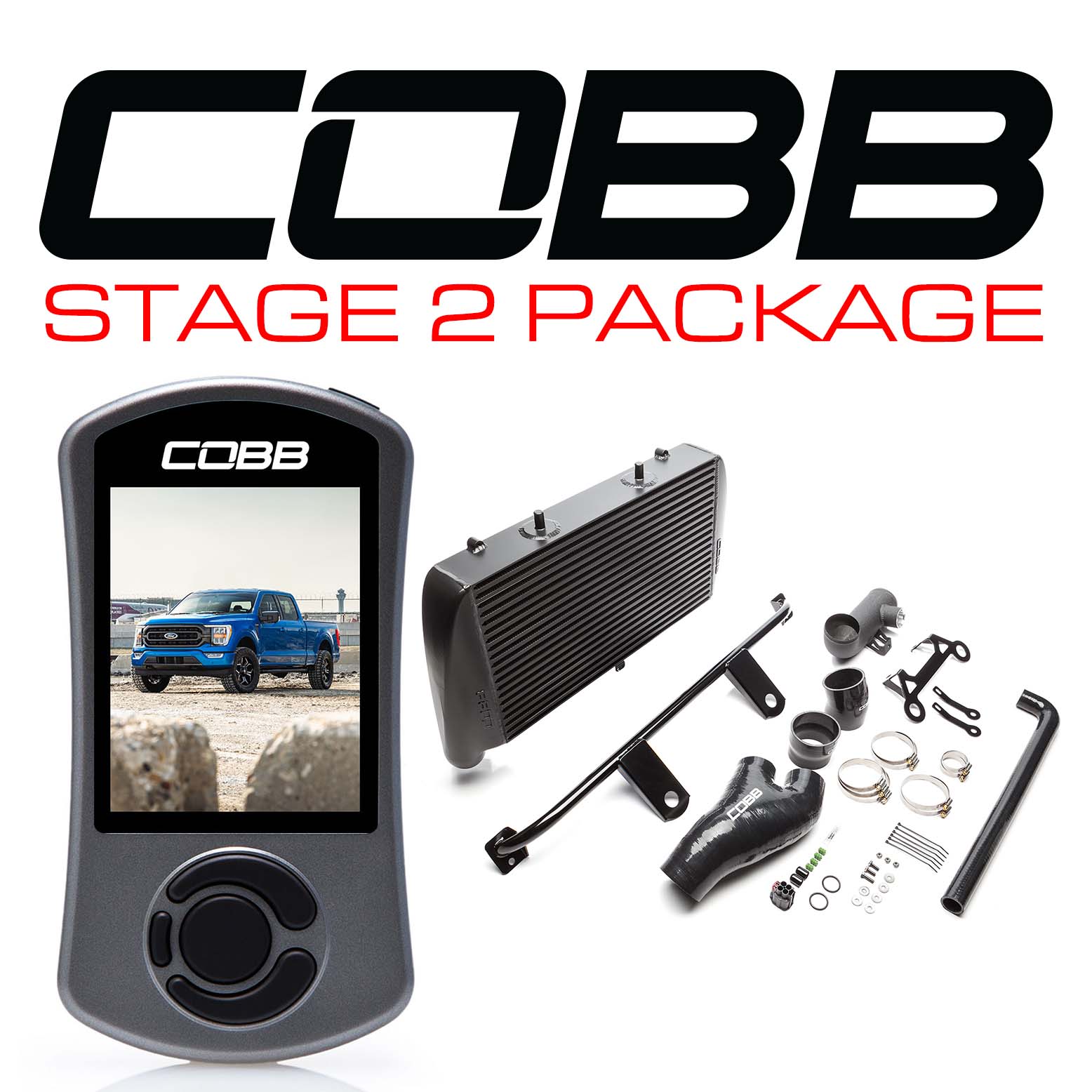 STAGE 2 POWER PACKAGE BLACK FORD F-150 3.5L / TREMOR 2021-2022