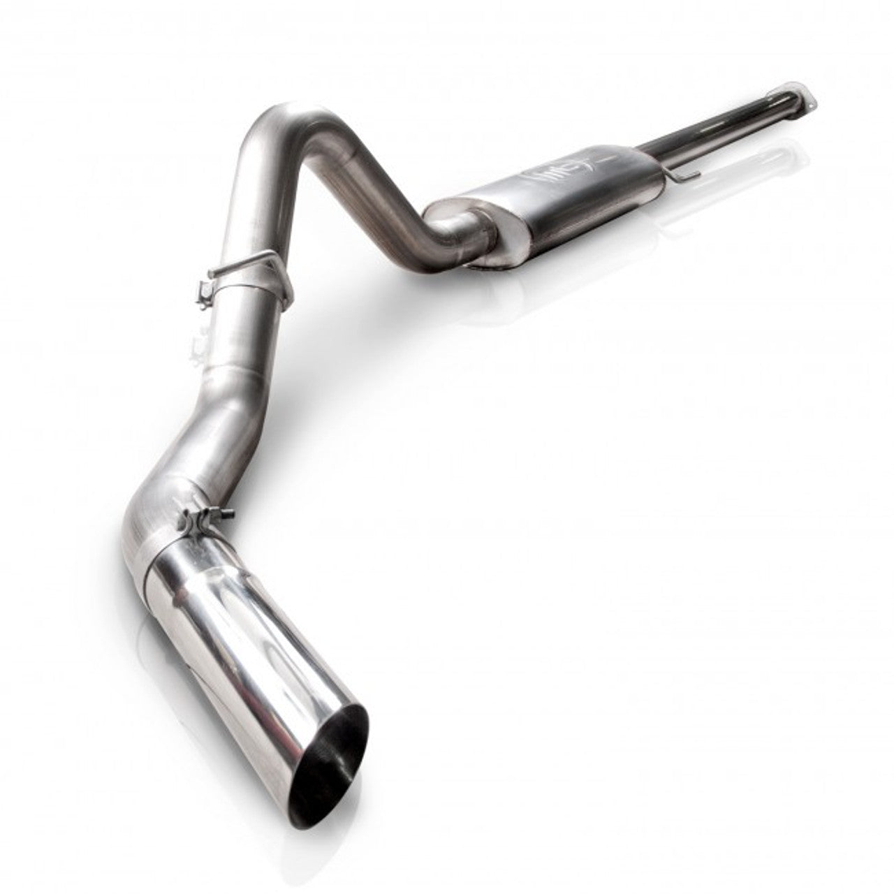 Stainless Works 2011-14 F-150 3.5L 3-1/2in Catback Chambered Muffler Factory Connection
