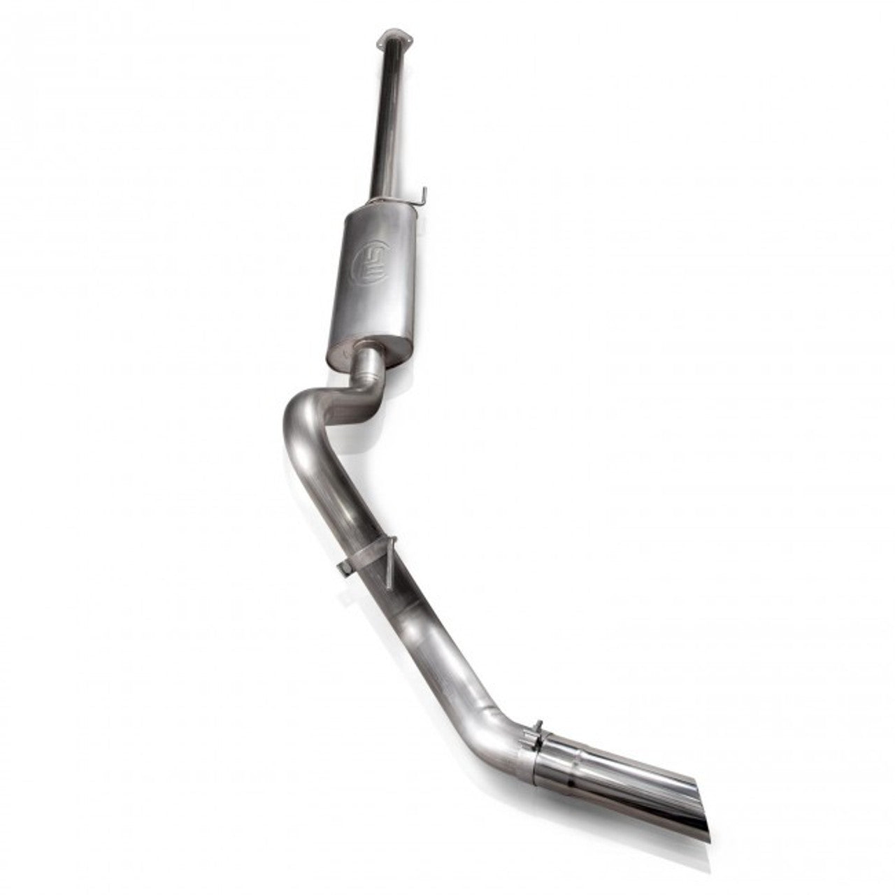 Stainless Works 2011-14 F-150 3.5L 3-1/2in Catback Chambered Muffler Factory Connection - 0