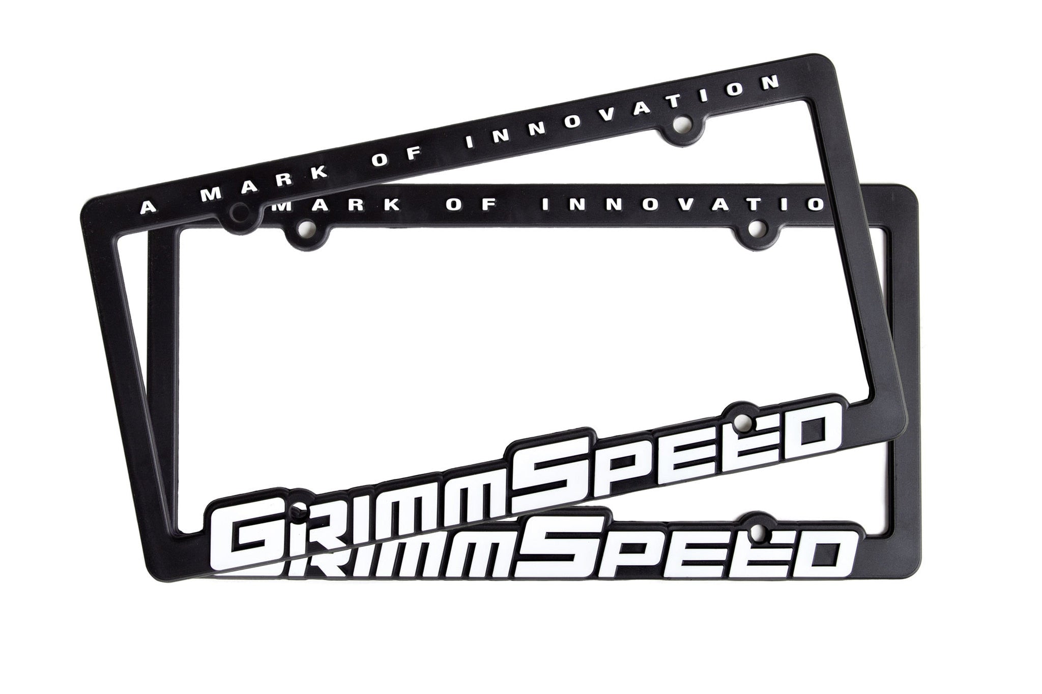 License Plate Frames - GrimmSpeed Text (Pair)