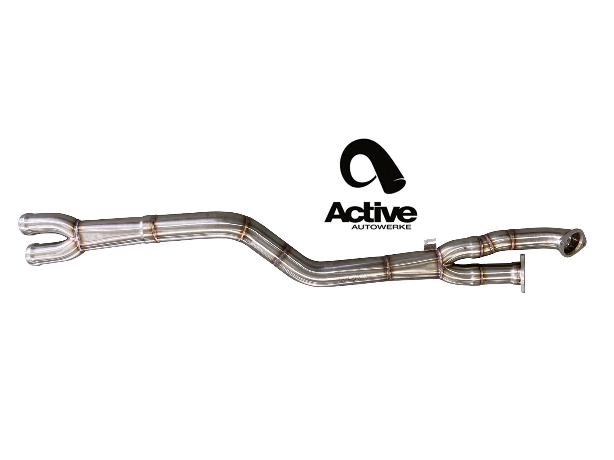 Active Autowerke G80/G82 M3/M4 Signature single mid-pipe with G-brace