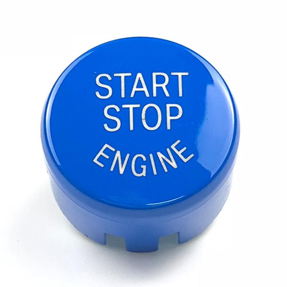Buy blue Start Stop Engine Button Switch Cover For BMW F Series