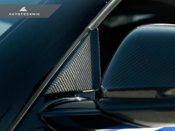 Autotecknic Version 3 Dry Carbon Side Mirror Wind Deflector Set - Toyota / A90 / Supra