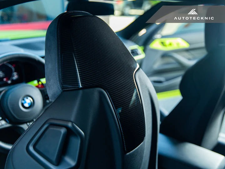 Autotecknic Dry Carbon Seat Back Cover - BMW | G80 M3 | G82 M4
