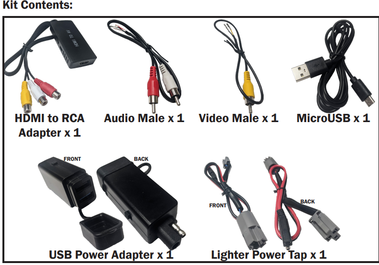 Tazer 15-17 Dodge Challenger/Charger/20-22 Jeep Gladiator/Wrangler HDMI AV Input Kit - Type A - 0