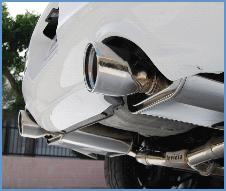 Invidia Q300 Catback Exhaust Stainless Steel Tips Honda S2000 2000-2009