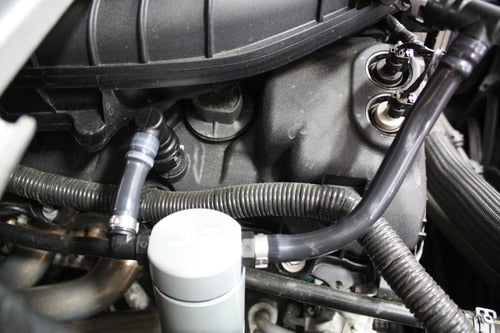 JLT 11-17 Ford Mustang V6 Passenger Side Oil Separator 3.0 - Clear Anodized - 0