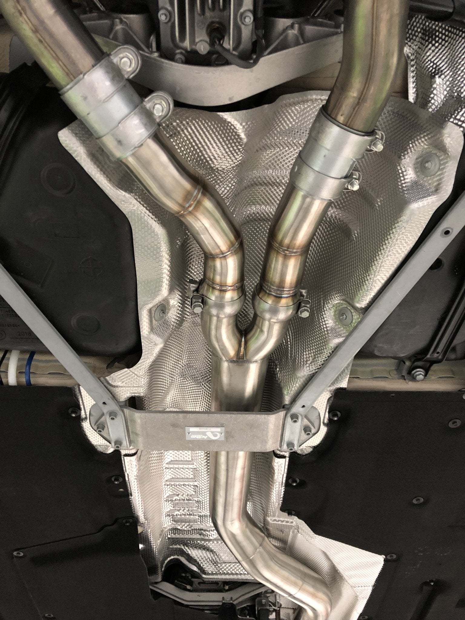 F87 BMW M2 COMPETITION MID PIPE INCLUDES ACTIVE F-BRACE - 0