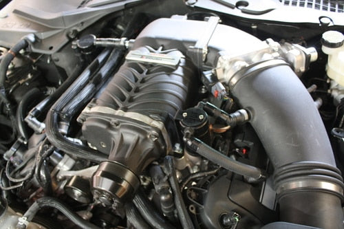 JLT 11-17 Ford Mustang GT (w/Roush/VMP Supercharger) Driver Side Oil Separator 3.0 - Black Anodized - 0