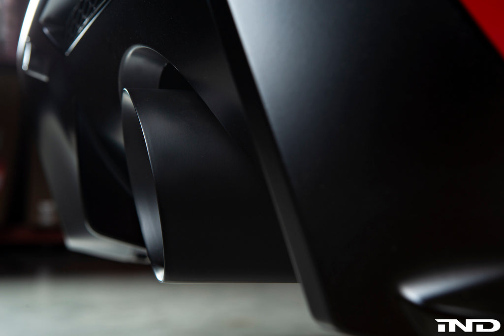 IND A90 Supra Exhaust Tip Set - Matte Black