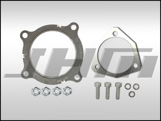 Hardware Kit FULL w JHM aluminum reusable large ID gasket (JHM) for B7-A4 2.0T Cat Pipe or Race Pipe