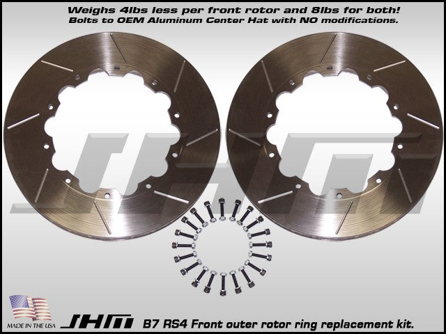 Front Rotor Rings (pair)- JHM Lightweight for B7 RS4