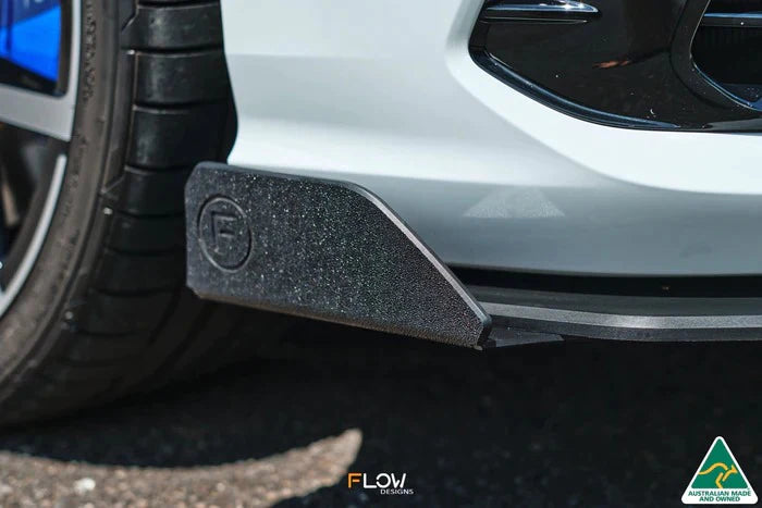 Flow Designs MK8 Golf R Front Lip Splitter Winglets (Pair)