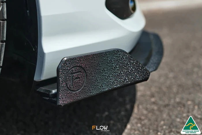 Flow Designs MK8 Golf R Chassis Mounted Front Lip Splitter