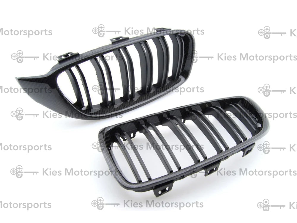 PhaseCarbon Carbon Fiber Kidney Grilles (M4 Style) - BMW 4 Series (F32 / F33 / F36)