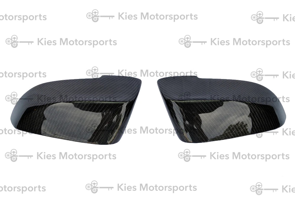Kies Carbon Carbon Fiber Mirror Covers (Perf Style) - BMW 5 Series LCI (F10)