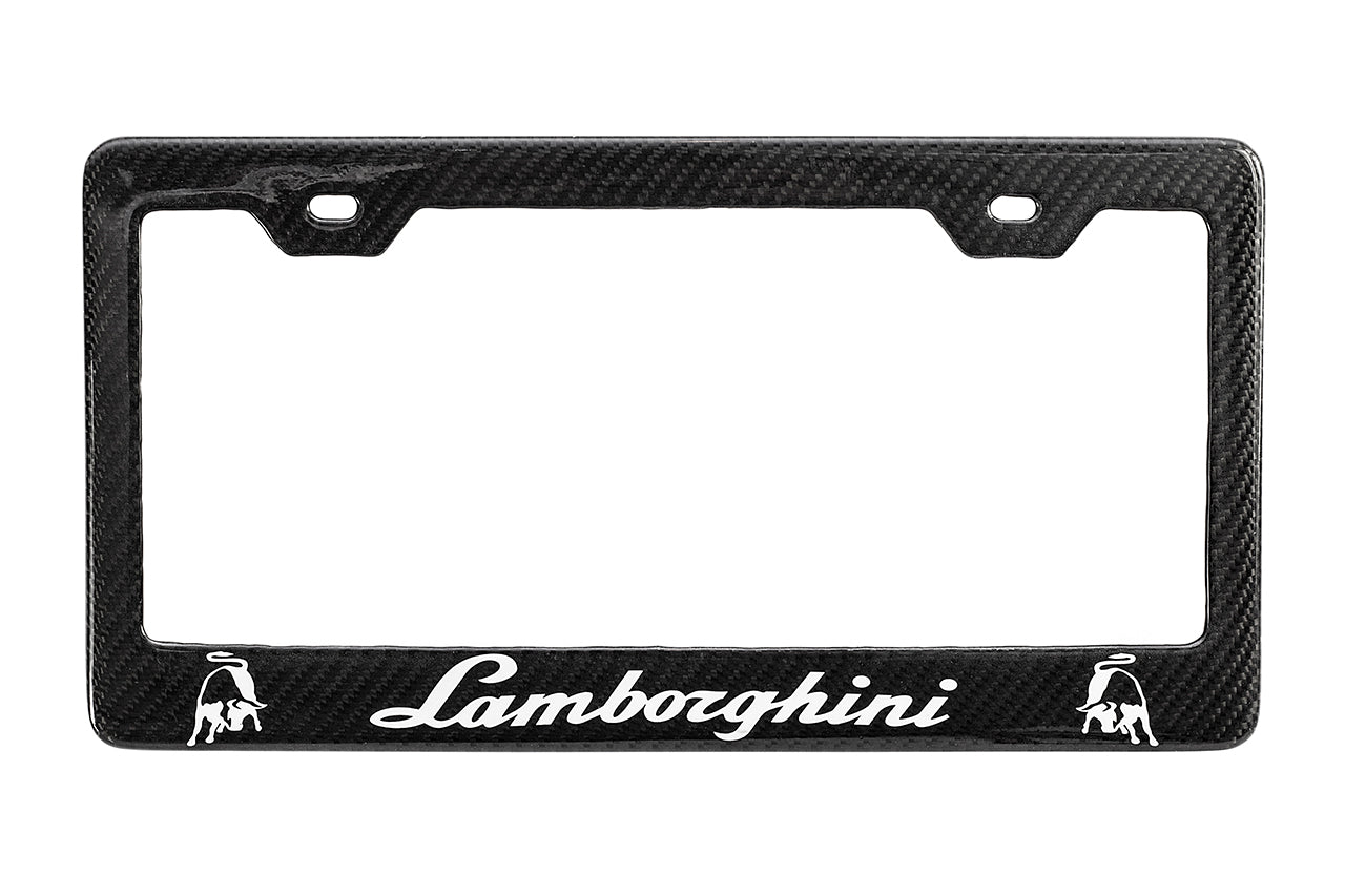Carbon Fiber Lamborghini License Plate Frames