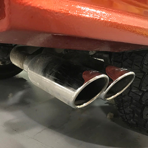 Ford Racing 2019 Ranger 2.3L Ecoboost Side Exit Cat-Back Exhaust System w/ Dual Chrome Tips - 0